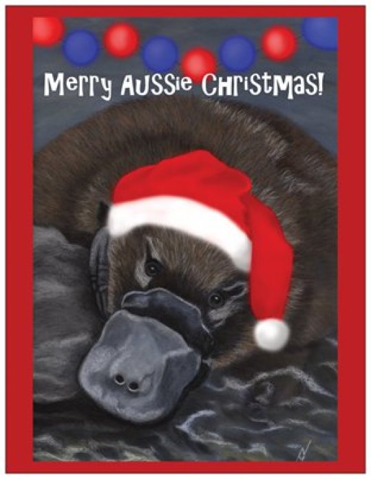 Christmas Platypus Card